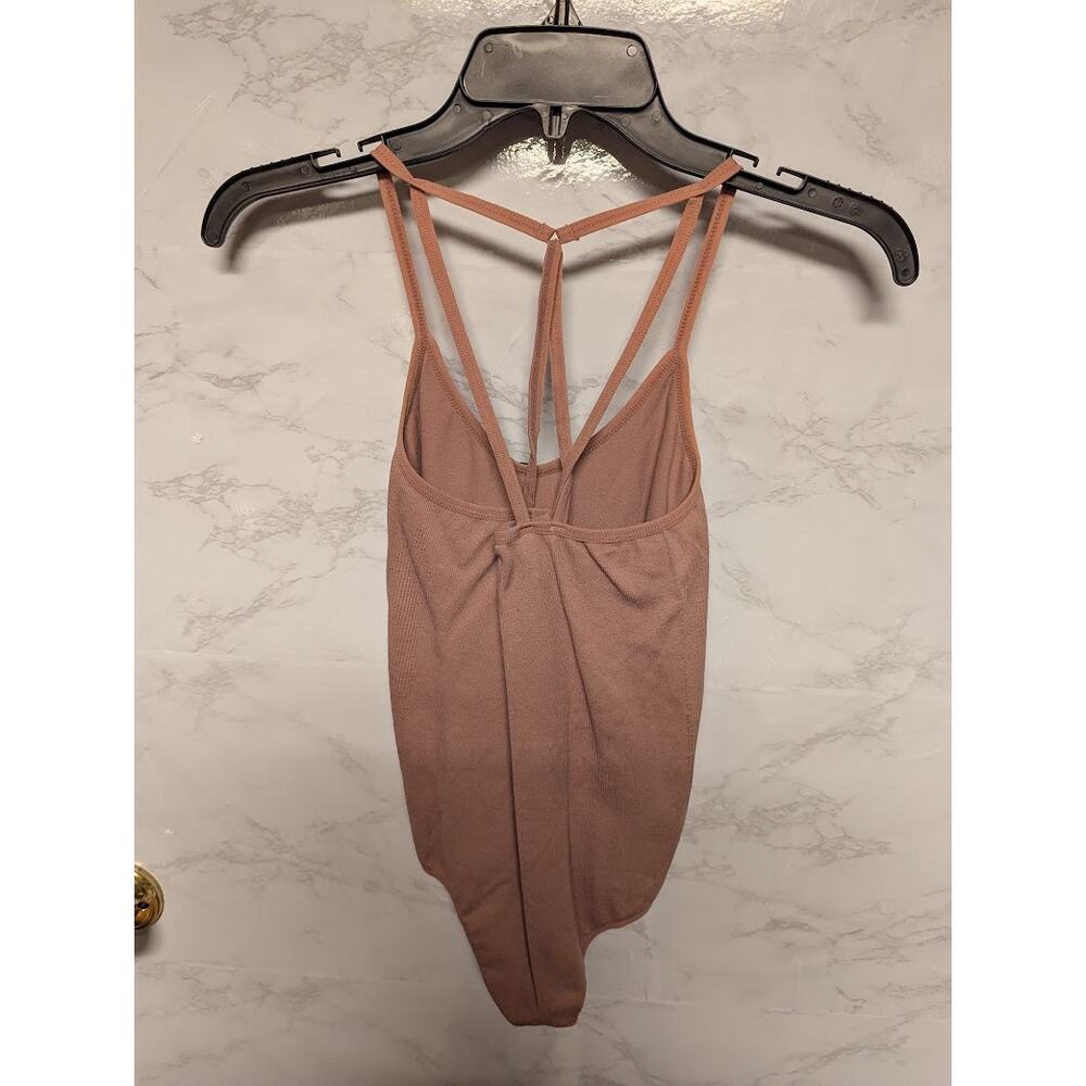 Youmita Shapewear Snap crotch Small/Medium bodysuit Wood Rose Lingerie Ribbed - Picture 2 of 7